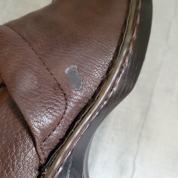 Dansko Brown Leather Slip-On Shoes Womens Size 39 Comfortable Workwear - Picture 4 of 7